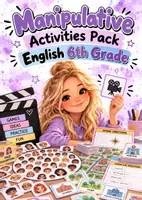 Vista previa - Unidades / Secuencias / Situaciones de Aprendizaje - Manipulative Activities Pack – English 6th Grade - Portada