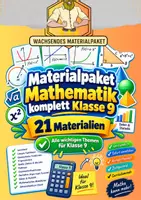 Vorschau - Arbeitsblätter - Mathematik Klasse 9 komplett - Deckblatt