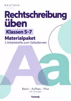 Vorschau - Arbeitsblätter - Rechtschreibung Klassen 5–7 – Materialpaket mit 3 Arbeitsheften und Lösungen - Deckblatt