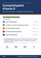 Vorschau - Stundenentwürfe - Informatik & Medienbildung Klasse 8 (neuer Bildungsplan) – KOMPLETTPAKET: 35 fertige Unterrichtsstunden für das ganze Schuljahr | Version 2 - Deckblatt