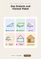 Vorschau - Arbeitsblätter - Das Vielecke Paket | 72 Arbeitsblätter mit Lösungen - Deckblatt