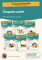 Vorschau - Arbeitsblätter - Informatik und KI Klasse 5 6 | 15 Arbeitshefte mit Lösungen | Computer, Algorithmen, KI verstehen und nutzen | KiDi – Digital durchblicken Teil 1 - Deckblatt