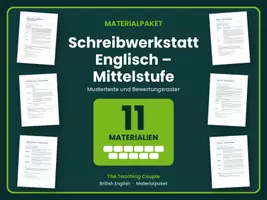 Vorschau - Arbeitsblätter - Schreibwerkstatt Englisch – Mittelstufe - Deckblatt