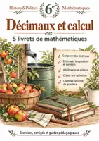 Aperçu - Feuilles d'exercices - Décimaux et calcul : 5 livrets 6e - Page de couverture
