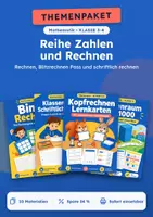 Vorschau - Arbeitsblätter - Themenreihe Zahlen und Rechnen Mathe, Klasse 3-4 - Deckblatt