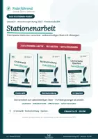 Vorschau - Unterrichtsreihen - Stationenarbeit Deutsch 3er-Paket – Grammatik · Rechtschreibung · Literarische Epochen | Abschlussprüfung 2027 | Klasse 9/10 RS Baden-Württemberg | Federführend - Deckblatt
