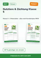 Vorschau - Arbeitsblätter - Nutztiere & Züchtung Klasse 5 – Paket - Deckblatt