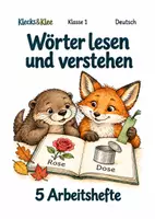 Vorschau - Arbeitsblätter - Wörter lesen und verstehen – 5 Arbeitshefte – Klasse 1 - Deckblatt