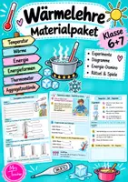 Vorschau - Arbeitsblätter - Materialpaket Wärmelehre Klasse 6/7 - Deckblatt
