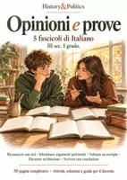 anteprima - Esercizi - Opinioni e prove – 5 fascicoli di Italiano, III sec. I grado - Pagina di copertina