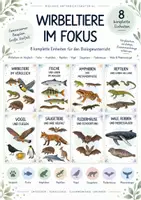 Vorschau - Unterrichtsreihen - Wirbeltiere XXL – Monsterpaket mit 8 kompletten Biologie-Unterrichtseinheiten | Fische, Amphibien, Reptilien, Vögel, Säugetiere, Fledermäuse & Meeressäuger | 584 Seiten - Deckblatt