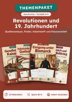 Vorschau - Arbeitsblätter - Revolutionen, Paket mit 12 Materialien, Klasse 8-9 - Deckblatt