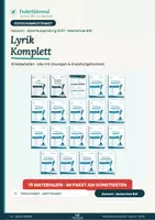 Vorschau - Unterrichtsreihen - Lyrik Komplett – Gedichtanalyse, Epochen & Klassenarbeiten | Deutsch 2027 RS BW | Federführend - Deckblatt