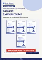 Vorschau - Arbeitsblätter - Paket: Borchert-Kurzgeschichten – 4 Klassenarbeiten Prosa mit abgedrucktem Text | Abschlussprüfung 2027 RS BW - Deckblatt