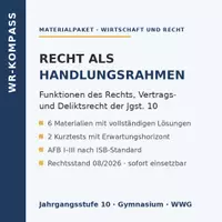 Vorschau - Stundenentwürfe - Recht als Handlungsrahmen: Paket 10 - Deckblatt