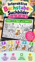 Vorschau - Arbeitsblätter - Interaktive Buchstaben Suchbilder für Smartboards und Tablets (F-D-P-H-Z) wachsend - Deckblatt
