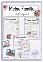 Vorschau - Arbeitsblätter - Familie: Materialpaket (Familienformen, Stammbaum, Lapbook) - Deckblatt