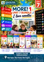 Vorschau - Stundenentwürfe - MORE! 1 Unit 7 (LP 2023) • ENGLIVA BUNDLE: I love noodles – Komplettpaket (7 Module) - Deckblatt