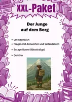 Vorschau - Stundenentwürfe - Der Junge auf dem Berg | XXL Materialpaket | Unterrichtsmaterial | Deutsch | Klasse 7-10 | mit Lösungen - Deckblatt