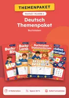 Vorschau - Arbeitsblätter - Buchstaben Memorierspiel, Themenpaket Deutsch, Klasse 1 - Deckblatt