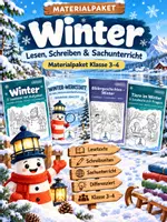 Vorschau - Unterrichtsreihen - Winter | Lesen, Schreiben & Sachunterricht – Materialpaket Klasse 3–4 - Deckblatt