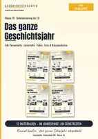 Vorschau - Unterrichtsreihen - Das ganze Geschichtsjahr Klasse 10: alle Lernhefte, Foliensätze, Tests und Klassenarbeiten | Geschichtsträchtig - Deckblatt