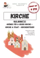 Vorschau - Arbeitsblätter - Kirche - was bringt's? | gesamte Einheit - Deckblatt