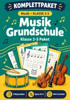 Vorschau - Arbeitsblätter - Musik Grundschule Klasse 2-5 Paket - Deckblatt