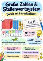 Vorschau - Arbeitsblätter - XXL Bundle 1, Arithmetik und Algebra - Deckblatt