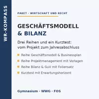 Vorschau - Stundenentwürfe - Bilanz & Geschäftsmodell: Paket Kl. 9/10 - Deckblatt