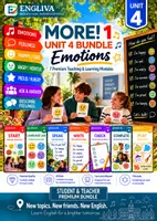 Vorschau - Stundenentwürfe - MORE! 1 Unit 4 (LP 2023) • ENGLIVA BUNDLE: Emotions – Komplettpaket (7 Module) - Deckblatt
