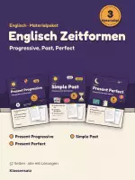 Vorschau - Arbeitsblätter - Englisch Zeitformen Paket: Progressive, Simple Past, Perfect - Deckblatt
