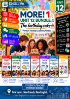 Vorschau - Stundenentwürfe - MORE! 1 Unit 12 (LP 2023) • ENGLIVA BUNDLE: The birthday cake – Komplettpaket (7 Module) - Deckblatt