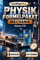 Vorschau - Unterrichtsreihen - Physik-Formelpaket Mechanik – 8 Materialien mit Lösungen | Klasse 7/8 - Deckblatt