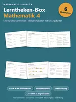 Vorschau - Stationenlernen - Lerntheken-Box Mathematik – Klasse 4 - Deckblatt
