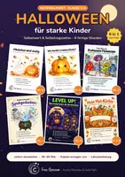 Vorschau - Stundenentwürfe - Halloween-Paket Selbstwert & Selbstregulation: 6 fertige Stunden für Klasse 1–4 - Deckblatt