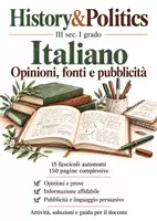 anteprima - Esercizi - Opinioni, fonti e pubblicità – 15 fascicoli di Italiano, III sec. I grado - Pagina di copertina