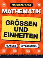 Vorschau - Arbeitsblätter - Mathematik: Größen und Einheiten (Empfehlung Gymnasium Klasse 5) - Deckblatt