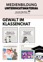 Vorschau - Arbeitsblätter - Materialpaket - Klassenchat & Recht am eigenen Bild - Deckblatt