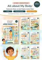 Vorschau - Spiele - Körperteile Englisch – Bildkarten, Poster & 6 Spiele | My Body | Klasse 1–4 | Young World 1 Unit 2 - Deckblatt