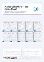 Vorschau - Arbeitsblätter - Mathe-Labor 5/6 – das ganze Paket: 10 Übungseinheiten mit Stationen und Partnerarbeit – Mathe Klasse 5/6 - Deckblatt