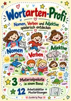 Vorschau - Unterrichtsreihen - Wortarten-Profi Nomen, Verben, Adjektive spielerisch entdecken Materialpaket - Deckblatt