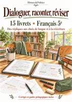 Aperçu - Feuilles d'exercices - Dialoguer, raconter, réviser : 15 livrets de français 5e - Page de couverture
