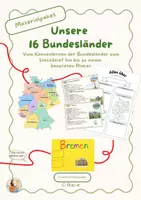 Vorschau - Stundenentwürfe - Bundesländer Deutschland | Referate vorbereiten & halten – Unterrichtsreihe mit Steckbrief, Plakat & Feedback | Klasse 3/4 - Deckblatt