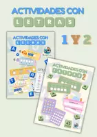 Vista previa - Unidades / Secuencias / Situaciones de Aprendizaje - ACTIVIDADES CON LETRAS 1 Y 2 - Portada