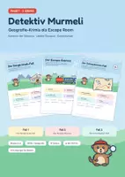 Vorschau - Spiele - Escape Room Geografie-Paket: Kantone, Europa, Kartenkunde - Deckblatt