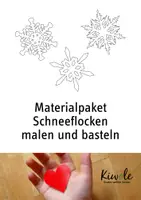 Vorschau - Arbeitsblätter - Materialpaket "Schneeflocken zeichnen und basteln" - Deckblatt