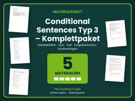 Vorschau - Arbeitsblätter - Conditional Sentences Typ 3 – Komplettpaket - Deckblatt
