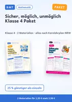 Vorschau - Arbeitsblätter - Sicher, möglich, unmöglich Klasse 4 Paket - Deckblatt