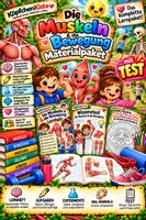 Vorschau - Test - Die Muskeln und die Bewegung – Lernpaket mit Wissenstest, Lösungen & Extra | Sachunterricht - Deckblatt